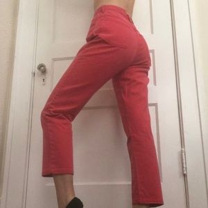 Vintage Hot Pink Mom Jeans
